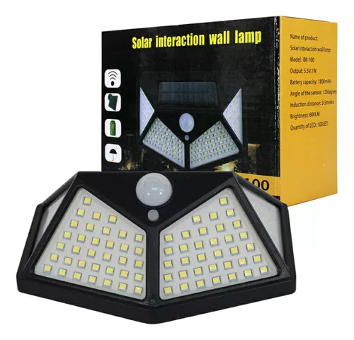 Lámpara solar 100 luces led exteriores - Imagen 5