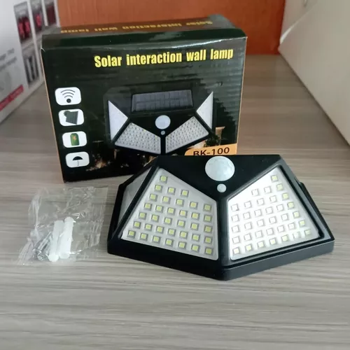 Lámpara solar 100 luces led exteriores - Imagen 3
