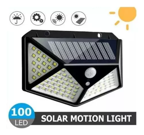Lámpara solar 100 luces led exteriores - Imagen 2