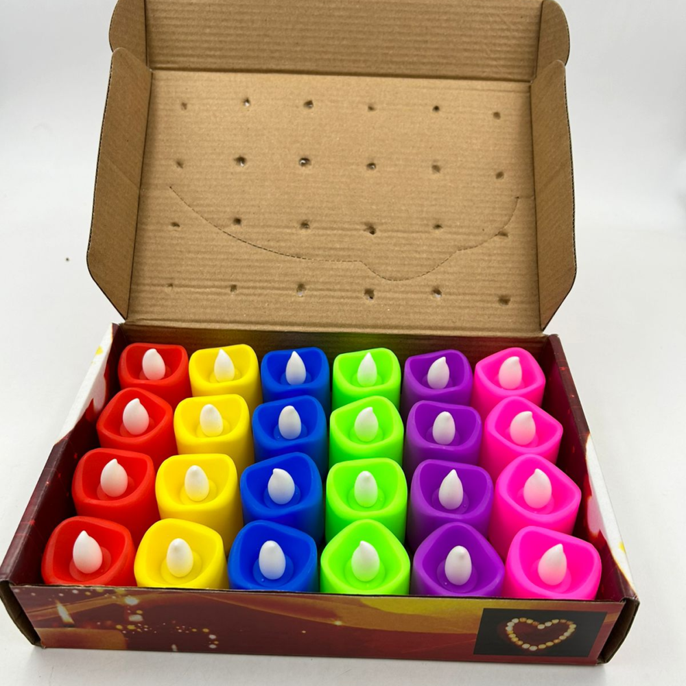VELAS DE COLORES X24