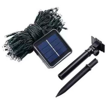 LUCES NAVIDEÑAS CON PANEL SOLAR 100 LED