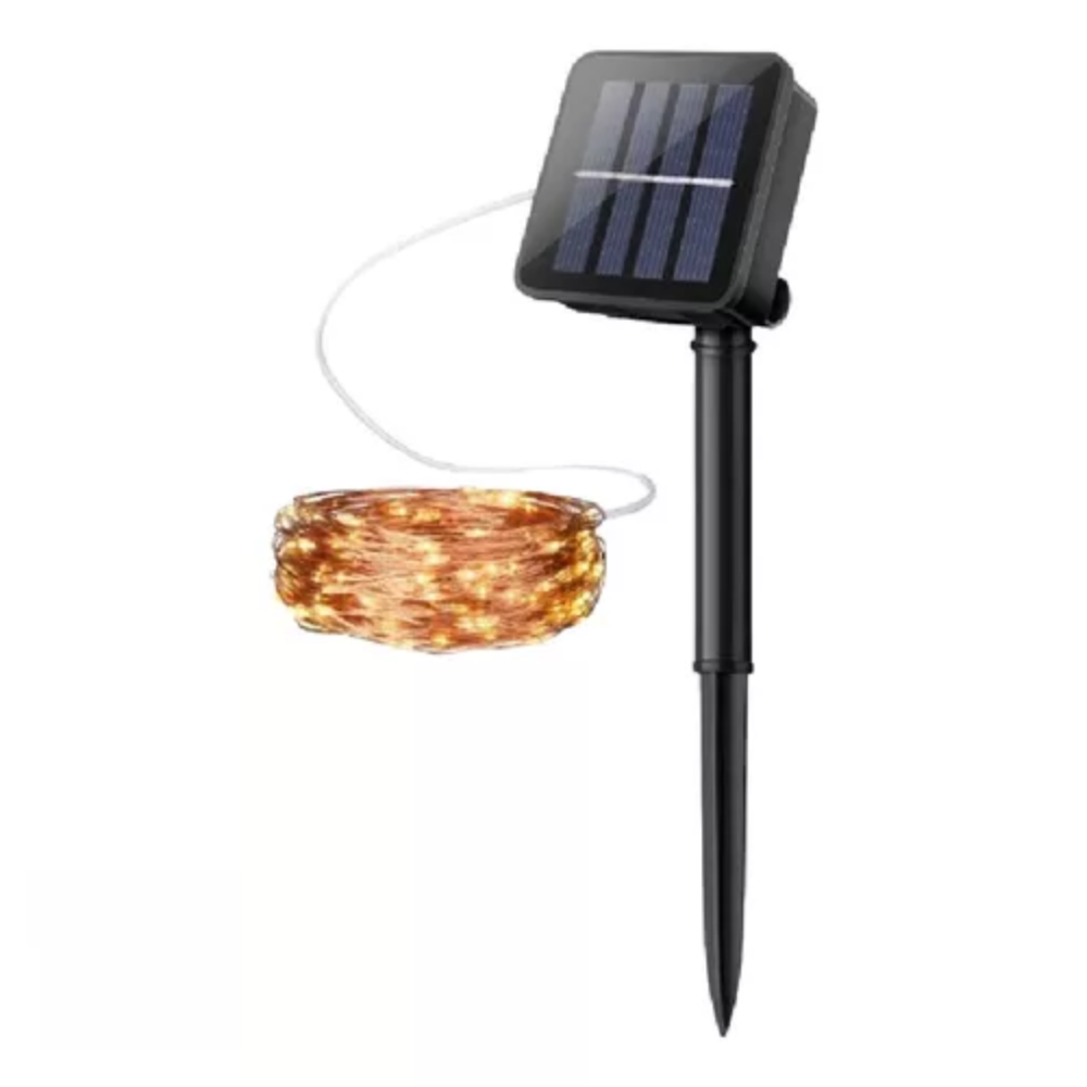 Cadena luces solares 12 metros LAM001