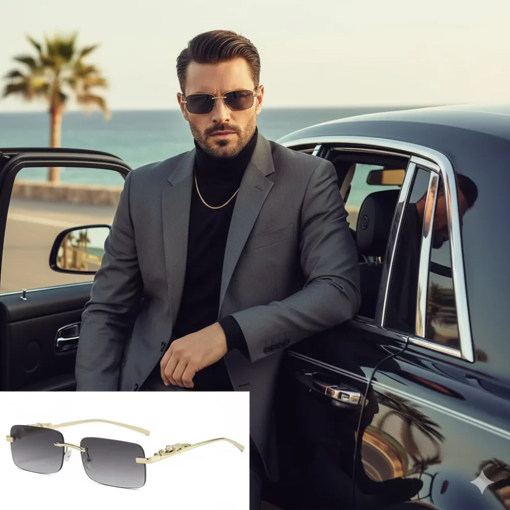 Gafas de sol cartier con estuche