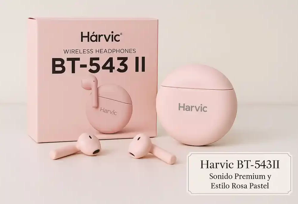 Audifonos Harvic Bt-543 Rosado